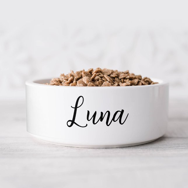 Minimalist Script Monogram Dog Bowl (Creator Uploaded)