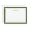 Minimalist Script Moss Green Two Border Monogram