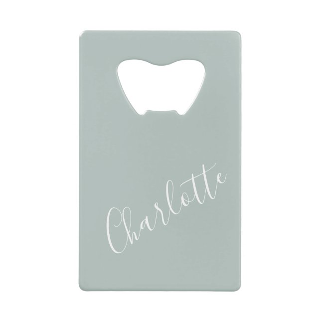 Minimalist Script Personalised Name Dusty Blue    (Front)