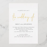 Minimalist Script QR Code Wedding Real