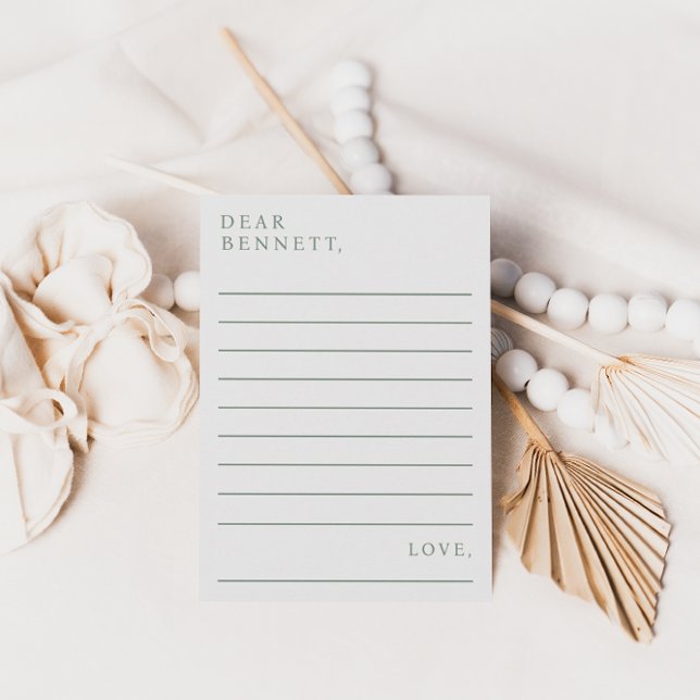 Minimalist Script Time Capsule Baby Shower Cards (Creator Uploaded)