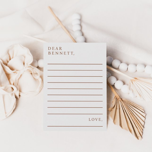 Minimalist Script Time Capsule Baby Shower Cards (Creator Uploaded)