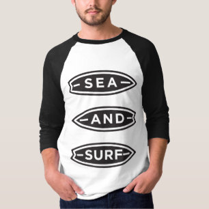 Minimalist Sea and Surf Design – Vintage Ocean T-Shirt