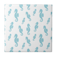 Minimalist Seahorse Ocean Seamless Pattern (1)