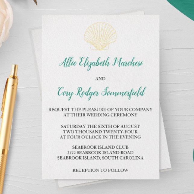 Minimalist Seashell Wedding (Creator Uploaded)