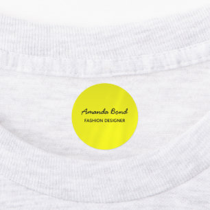 Minimalist shadow yellow custom employee