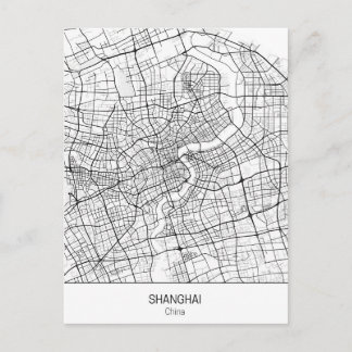 Minimalist Shanghai China Postcard