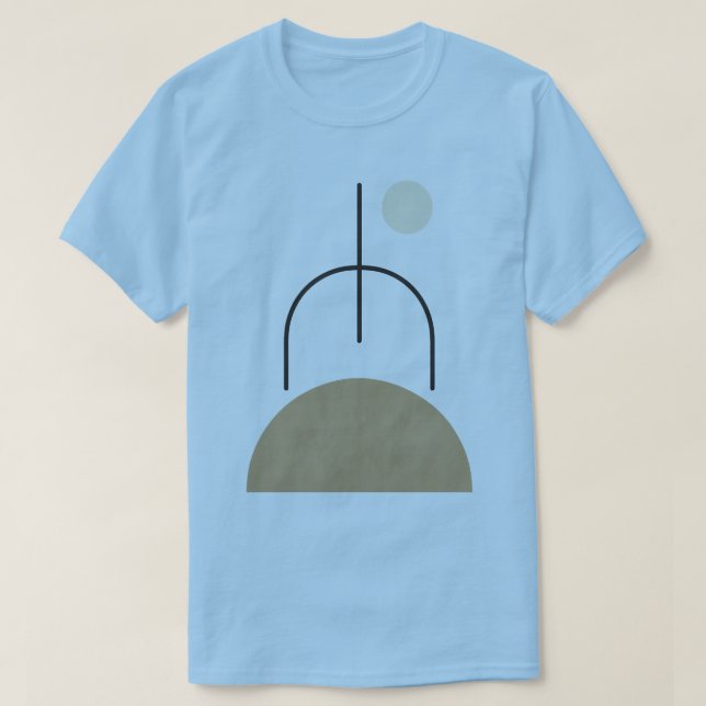 Minimalist Shapes Artwork Men's T-Shirt (Design Front)