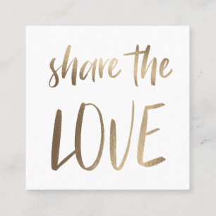 Minimalist Share The Love Loyalty Card
