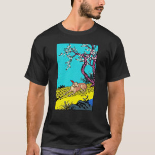 Minimalist Sighthound Silhouette Dog Graphic T-Shirt