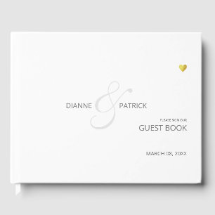 minimalist sign our wedding guest book