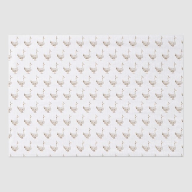 Minimalist Silly Goose Kid's Birthday  Tissue Paper (Front)