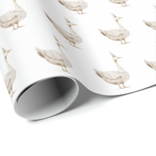 Minimalist Silly Goose Kid's Birthday  Wrapping Paper