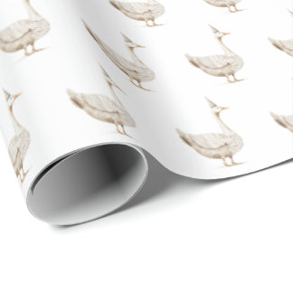 Minimalist Silly Goose Kid's Birthday Wrapping Paper
