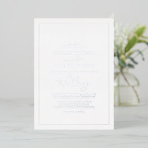 Minimalist Silver Foil Wedding