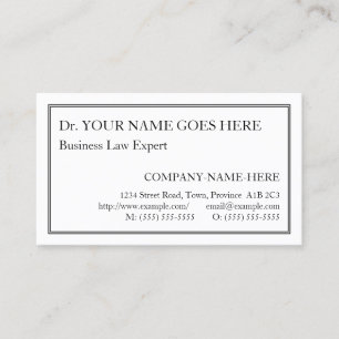 Minimalist, Simple, and Basic Business Card