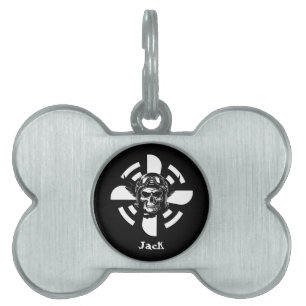 Minimalist Simple Aviation Dog Collar Pet ID Tag