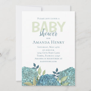 Minimalist Simple Baby Shower Invitation Template