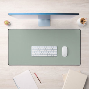 Minimalist Simple Basic Solid Colour Sage Green Desk Mat