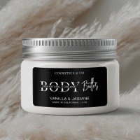 Minimalist Simple Black Body Butter Jar Product