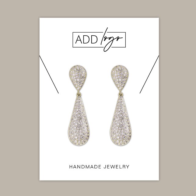 Minimalist Simple Brand Logo Jewellery Display Car Business Card (Minimalist Simple Brand Logo Jewelry Display Cards)