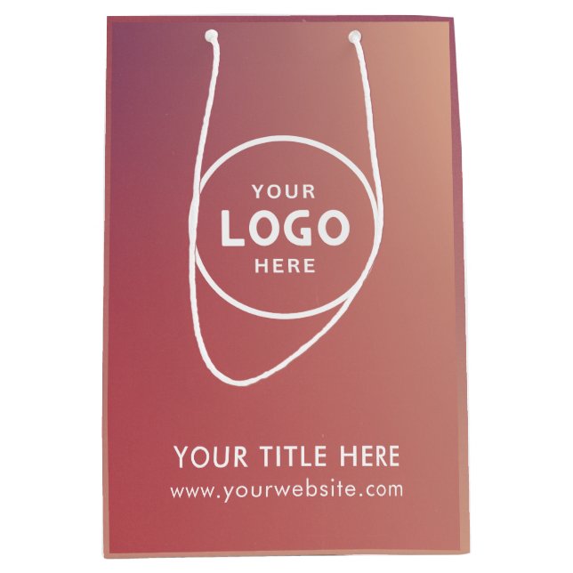Minimalist Simple Business Modern Gift Bag (Front)