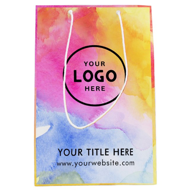 Minimalist Simple Business Modern Gift Bag (Front)