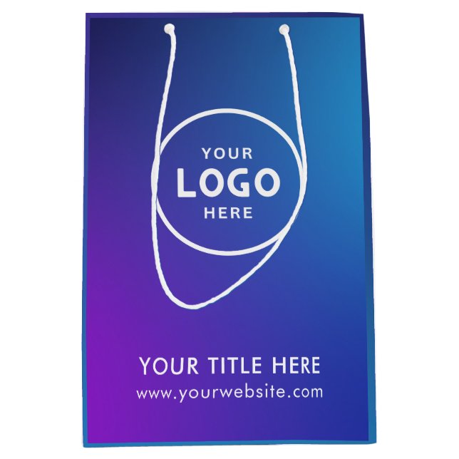 Minimalist Simple Business Modern Gift Bag (Front)