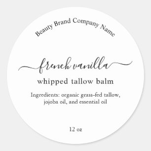 Minimalist Simple Cosmetic Body Product Label
