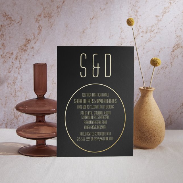 Minimalist Simple Elegant Black Wedding  (Creator Uploaded)