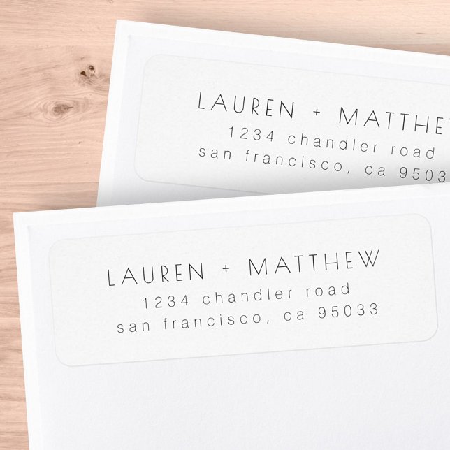 Minimalist Simple Elegant Chic Return Address (Creator Uploaded)