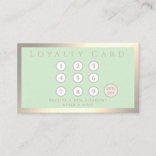Minimalist simple elegant luxury luminous loyalty  card
