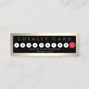 Minimalist simple elegant luxury luminous loyalty card