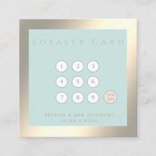 Minimalist simple elegant luxury luminous loyalty card