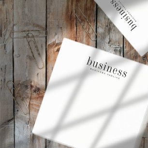 Minimalist Simple Elegant Modern Business Name Post-it Notes
