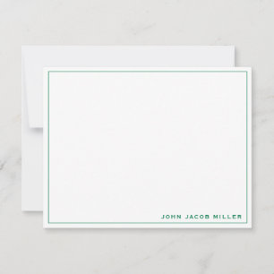 Minimalist Simple Forest Green Card