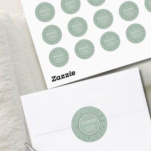Minimalist Simple Green Cream Cleaning Services Classic Round Sticker