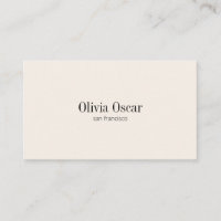 Minimalist Simple Ivory Cream Clean Space Modern