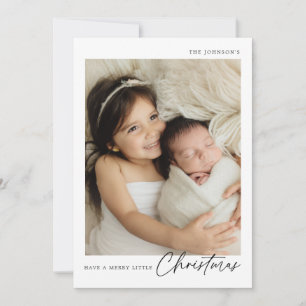 Minimalist Simple Little Christmas Holiday Card