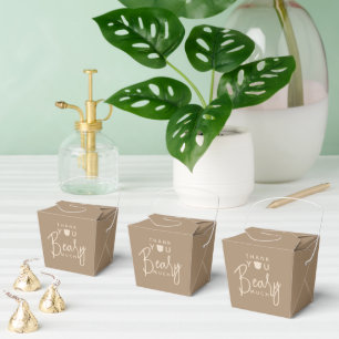 Minimalist simple modern bear Baby Shower  Favour  Box