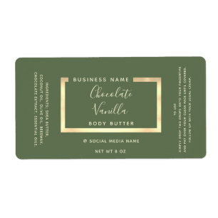 Minimalist simple modern typography gold frame 