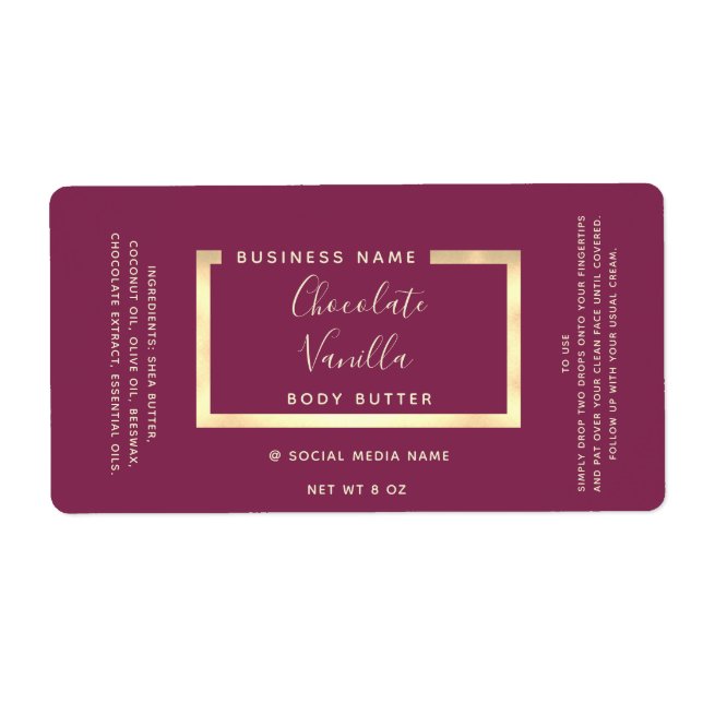 Minimalist simple modern typography gold frame  (Front)