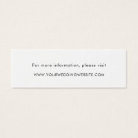 Minimalist Simple Modern Wedding Website Cards