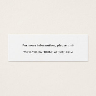 Minimalist Simple Modern Wedding Website Cards