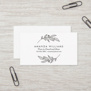 Minimalist Simple Mummy Card / Mummy Calling Card