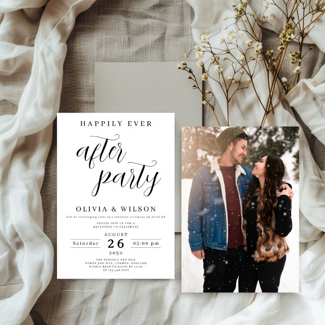Minimalist Simple Photo Elopement Announcement  (Creator Uploaded)