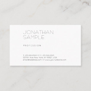 Minimalist Simple Plain Artistic Professional Business Card