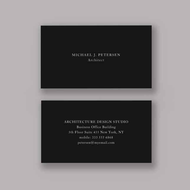 Minimalist simple plain professional template business card (Creator Uploaded)