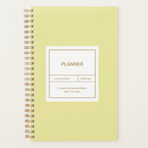 Minimalist Simple Planner Design
