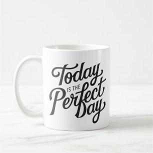 Minimalist Simple Positivity Quote Bold Typography Coffee Mug